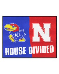 House Divided Kansas / Nebraska House Divided Mat by   