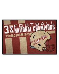 Florida State Seminoles Dynasty Starter Mat Accent Rug  19in. x 30in. Garnet by   