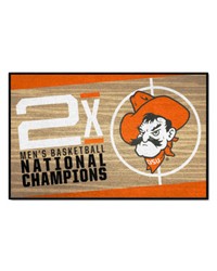 Oklahoma State Cowboys Dynasty Starter Mat Accent Rug  19in. x 30in. Tan by   