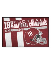 Alabama Crimson Tide Dynasty Starter Mat Accent Rug  19in. x 30in. Maroon by   