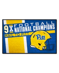 Pitt Panthers Dynasty Starter Mat Accent Rug  19in. x 30in. Navy by   