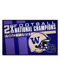 Washington Huskies Dynasty Starter Mat Accent Rug  19in. x 30in. Purple by   