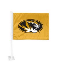Missouri Tigers Car Flag Large 1pc 11 in  x 14 in  Gold by   