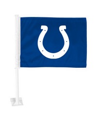 Indianapolis Colts Car Flag Large 1pc 11 in  x 14 in  Blue by   