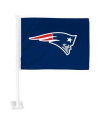 New England Patriots Car Flag Large 1pc 11 in  x 14 in  Blue by   