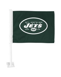 New York Jets Car Flag Large 1pc 11 in  x 14 in  Green by   