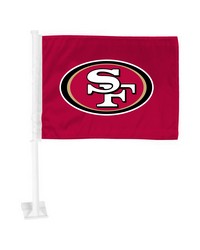 San Francisco 49ers Car Flag Large 1pc 11 in  x 14 in  Maroon by   