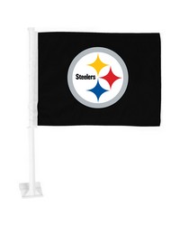 Pittsburgh Steelers Car Flag Large 1pc 11 in  x 14 in  Black by   