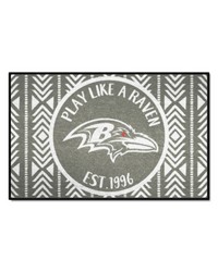 Baltimore Ravens Southern Style Starter Mat Accent Rug  19in. x 30in. Gray by   