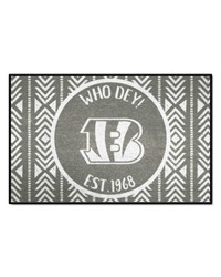 Cincinnati Bengals Southern Style Starter Mat Accent Rug  19in. x 30in. Gray by   