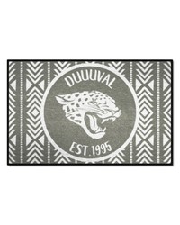 Jacksonville Jaguars Southern Style Starter Mat Accent Rug  19in. x 30in. Gray by   