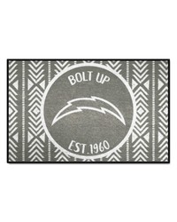 Los Angeles Chargers Southern Style Starter Mat Accent Rug  19in. x 30in. Gray by   