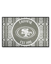 San Francisco 49ers Southern Style Starter Mat Accent Rug  19in. x 30in. Gray by   