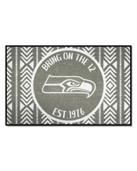 Seattle Seahawks Southern Style Starter Mat Accent Rug  19in. x 30in. Gray by   