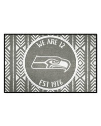 Seattle Seahawks Southern Style Starter Mat Accent Rug  19in. x 30in. Gray by   