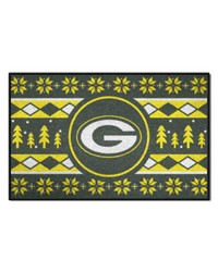 Green Bay Packers Holiday Sweater Starter Mat Accent Rug  19in. x 30in. Green by   