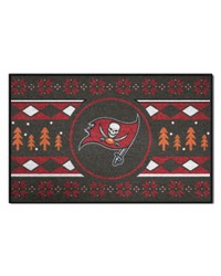 Tampa Bay Buccaneers Holiday Sweater Starter Mat Accent Rug  19in. x 30in. Brown by   