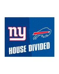 NFL House Divided  Giants   Bills House Divided Rug  34 in. x 42.5 in. Multi by   