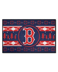 Boston Red Sox Holiday Sweater Starter Mat Accent Rug  19in. x 30in. Navy by   