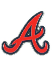 Atlanta Braves 3D Color Metal Emblem Red by   