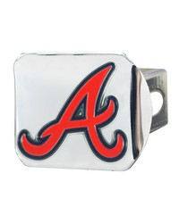 Atlanta Braves Hitch Cover  3D Color Emblem Chrome by   