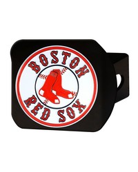 Boston Red Sox Black Metal Hitch Cover  3D Color Emblem Black by   