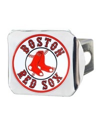 Boston Red Sox Hitch Cover  3D Color Emblem Chrome by   