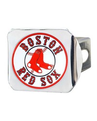 Boston Red Sox Color Hitch Cover Chrome by   
