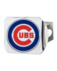 Chicago Cubs Hitch Cover  3D Color Emblem Chrome by   