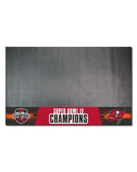 Tampa Bay Buccaneers Vinyl Grill Mat  26in. x 42in. 2021 Super Bowl LV Champions Black by   