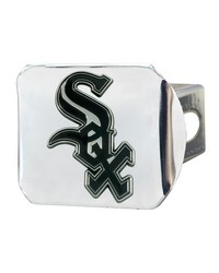 Chicago White Sox Chrome Metal Hitch Cover with Chrome Metal 3D Emblem Chrome by   