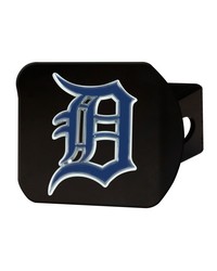 Detroit Tigers Black Metal Hitch Cover  3D Color Emblem Black by   