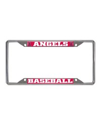 Los Angeles Angels Chrome Metal License Plate Frame 6.25in x 12.25in Blue by   