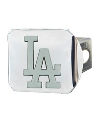 Los Angeles Dodgers Chrome Metal Hitch Cover with Chrome Metal 3D Emblem Chrome by   