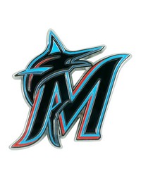 Miami Marlins 3D Color Metal Emblem Black by   