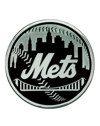 New York Mets 3D Chrome Metal Emblem Chrome by   