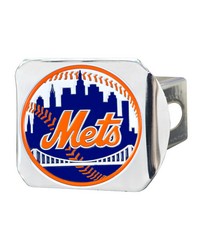 New York Mets Hitch Cover  3D Color Emblem Chrome by   