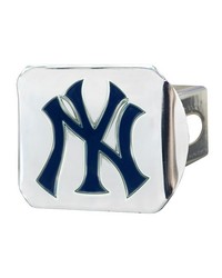 New York Yankees Hitch Cover  3D Color Emblem Chrome by   