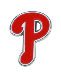Philadelphia Phillies 3D Color Metal Emblem Red by   