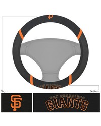 San Francisco Giants Embroidered Steering Wheel Cover Black by   