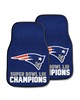 Fan Mats  LLC New England Patriots 2-pc Carpet Car Mat Set Navy