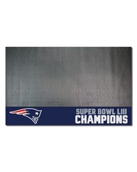 New England Patriots Vinyl Grill Mat  26in. x 42in. 2019 Super Bowl LIII Champions  Navy by   