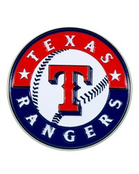 Texas Rangers 3D Color Metal Emblem Red by   