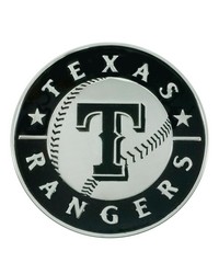 Texas Rangers 3D Chrome Metal Emblem Chrome by   