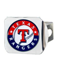 Texas Rangers Hitch Cover  3D Color Emblem Chrome by   