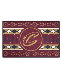 Cleveland Cavaliers Holiday Sweater Starter Mat Accent Rug  19in. x 30in. Maroon by   