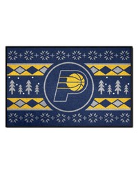 Indiana Pacers Holiday Sweater Starter Mat Accent Rug  19in. x 30in. Blue by   