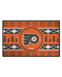 Philadelphia Flyers Holiday Sweater Starter Mat Accent Rug  19in. x 30in. Orange by   