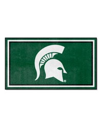 Michigan State Spartans 3ft. x 5ft. Plush Area Rug Green by   