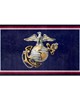 Fan Mats  LLC U.S. Marines 3ft. x 5ft. Plush Area Rug Blue